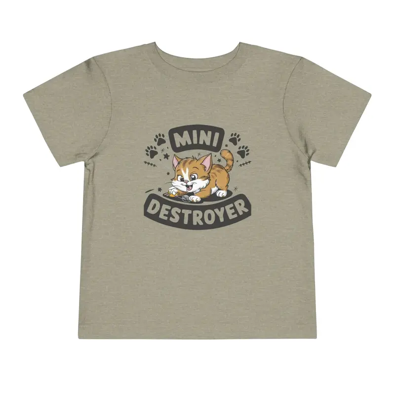 Mini Destroyer Toddler Cotton T-Shirt 12