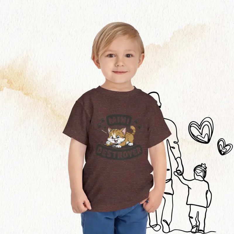 Mini Destroyer Toddler Cotton T-Shirt 16