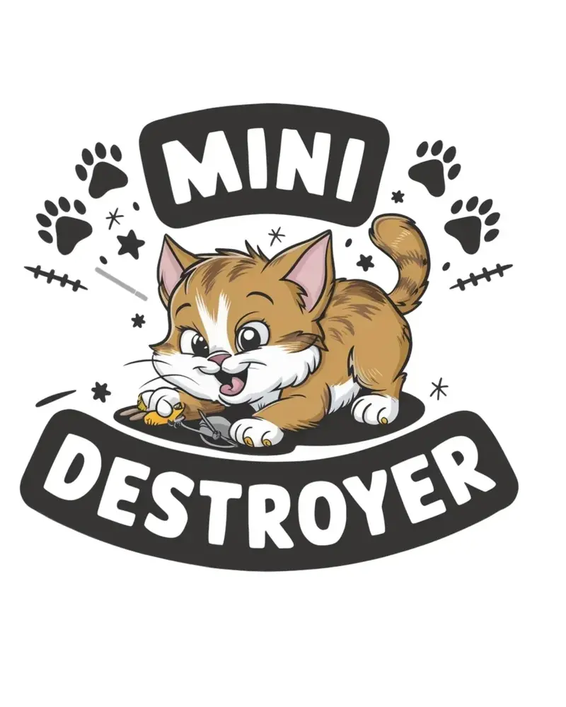 Mini Destroyer Toddler Cotton T-Shirt 2