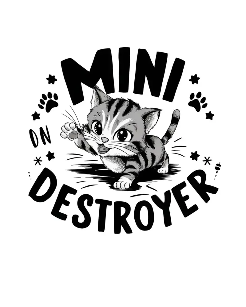 Mini Destroyer Toddler Cotton T-Shirt 2