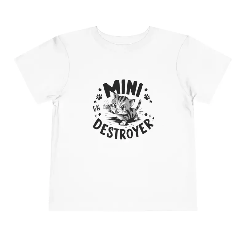 Mini Destroyer Toddler Cotton T-Shirt 5