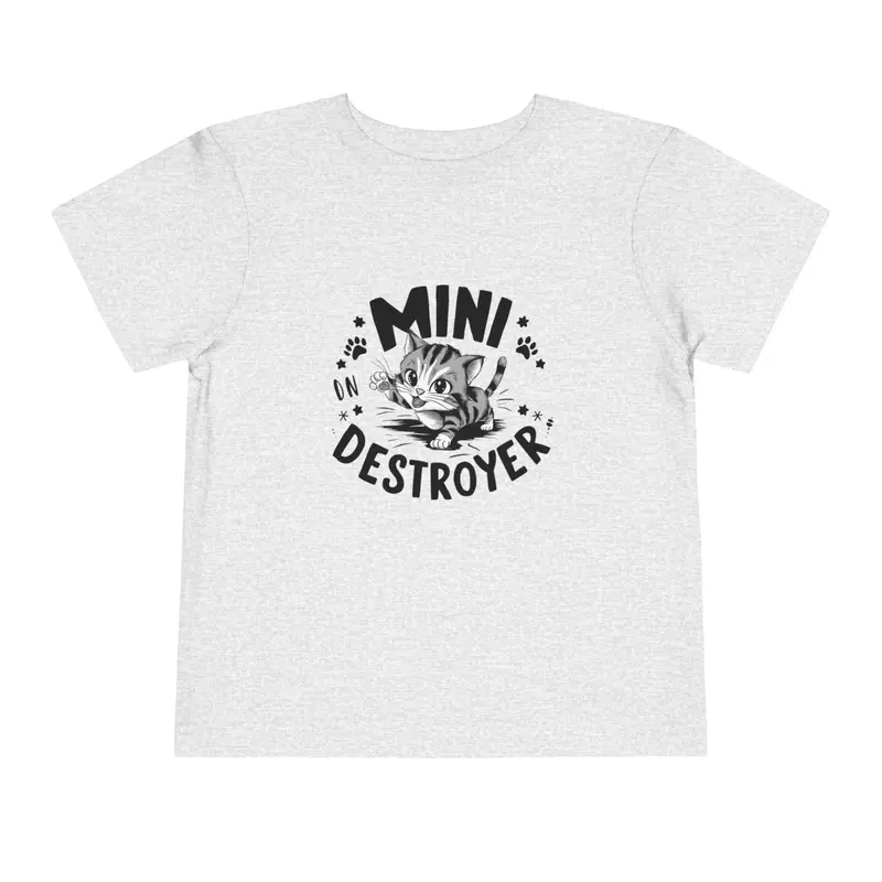 Mini Destroyer Toddler Cotton T-Shirt 7