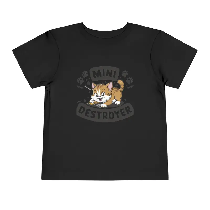 Mini Destroyer Toddler Cotton T-Shirt 7