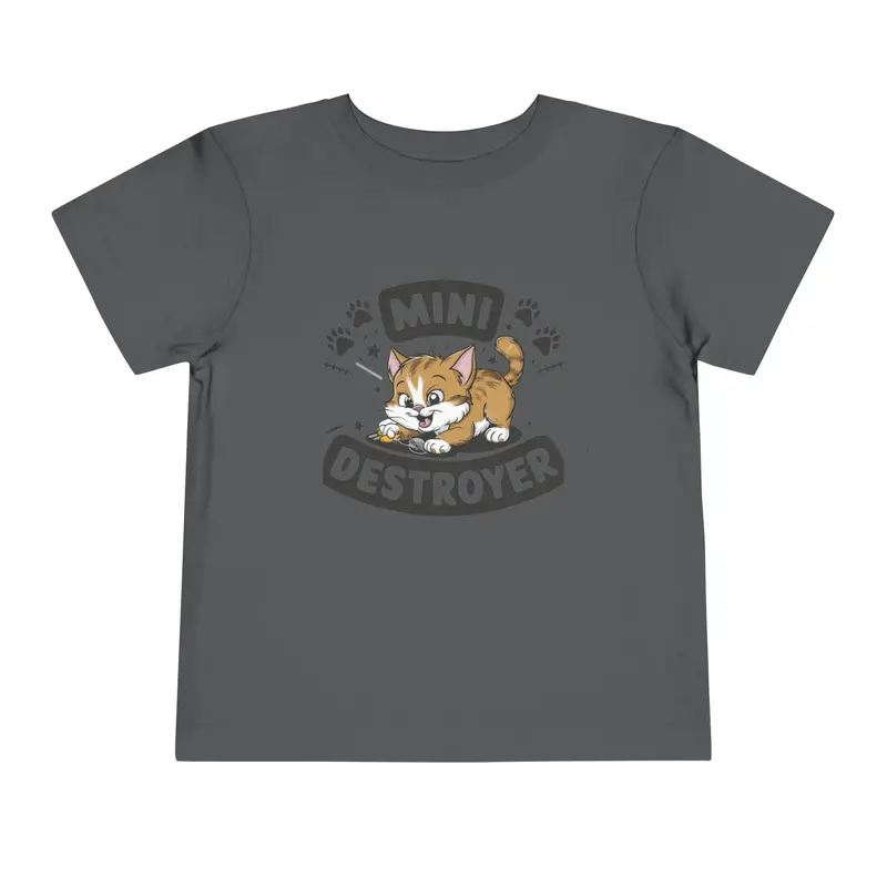 Mini Destroyer Toddler Cotton T-Shirt 8