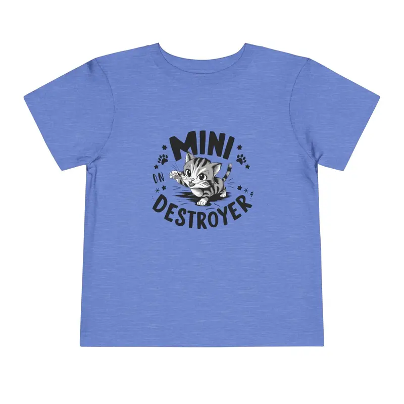 Mini Destroyer Toddler Cotton T-Shirt 8