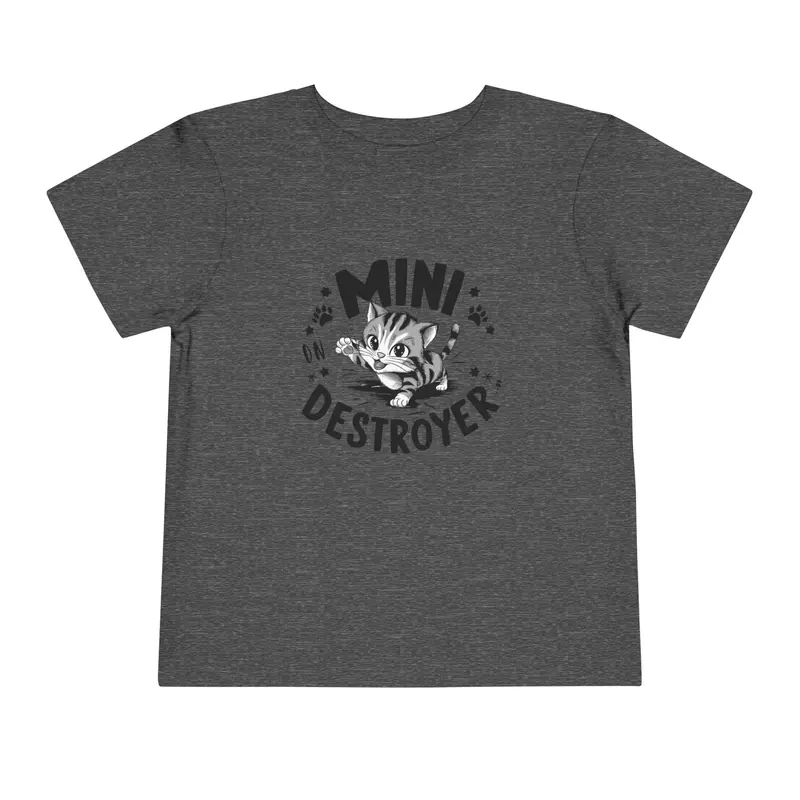 Mini Destroyer Toddler Cotton T-Shirt 9