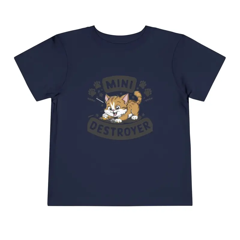 Mini Destroyer Toddler Cotton T-Shirt 9