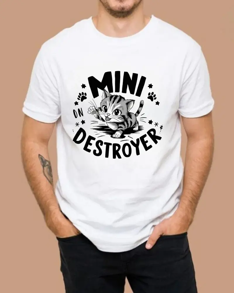 Mini Destroyer Unisex Cotton Tee 4