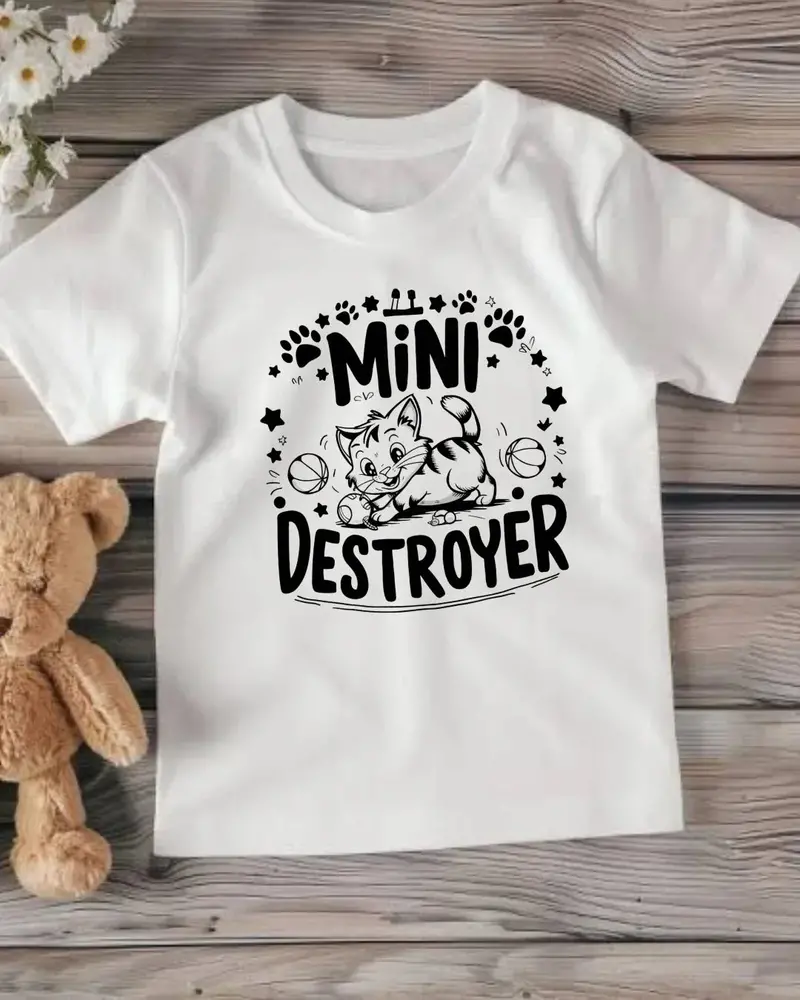 Mini Destroyer Youth Heavy Cotton T-Shirt 1