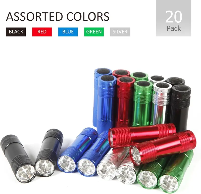 Mini Led Flashlights (Batteries Included) - 100K Hrs Led Runtime 4