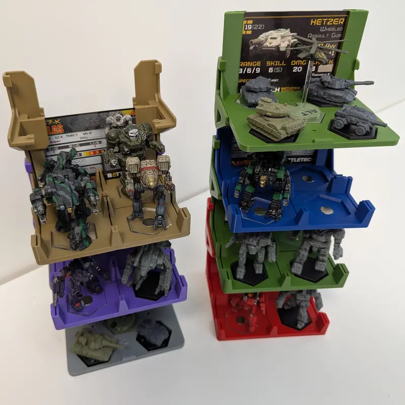 Miniature Storage Trays - 5 Hex 1