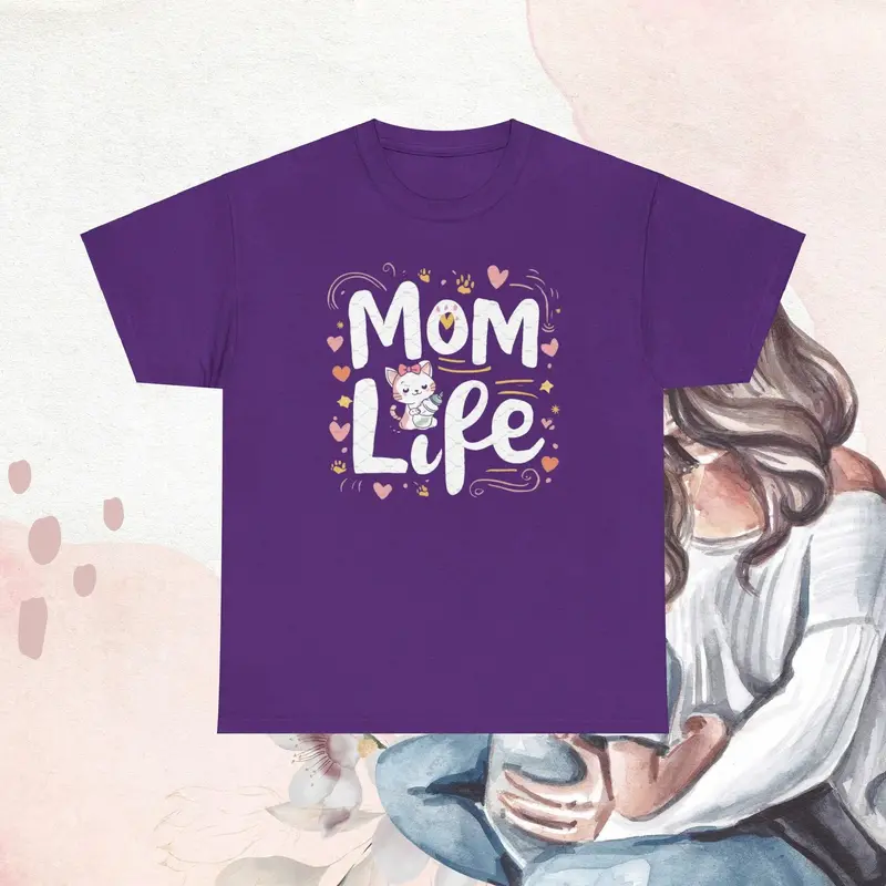 Mom Life Cotton Tee 7
