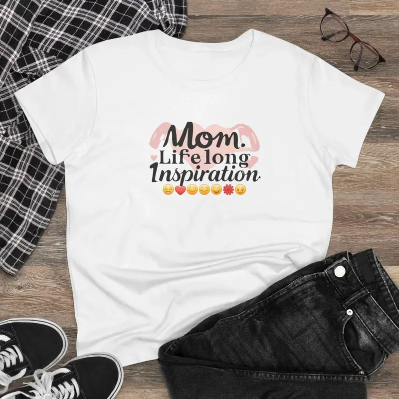 Mom Life Long Inspiration Cotton Womens Tees 2