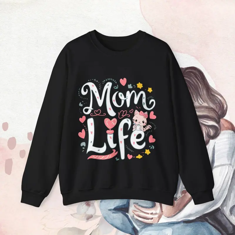 Mom Life Ultra Cotton Sweatshirt 3