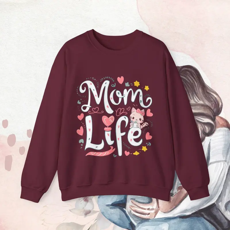 Mom Life Ultra Cotton Sweatshirt 4