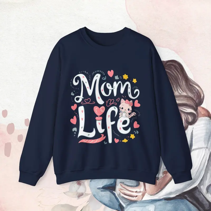 Mom Life Ultra Cotton Sweatshirt 5