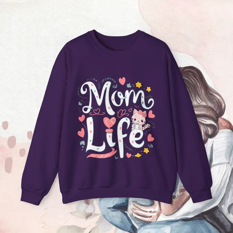 Mom Life Ultra Cotton Sweatshirt 6
