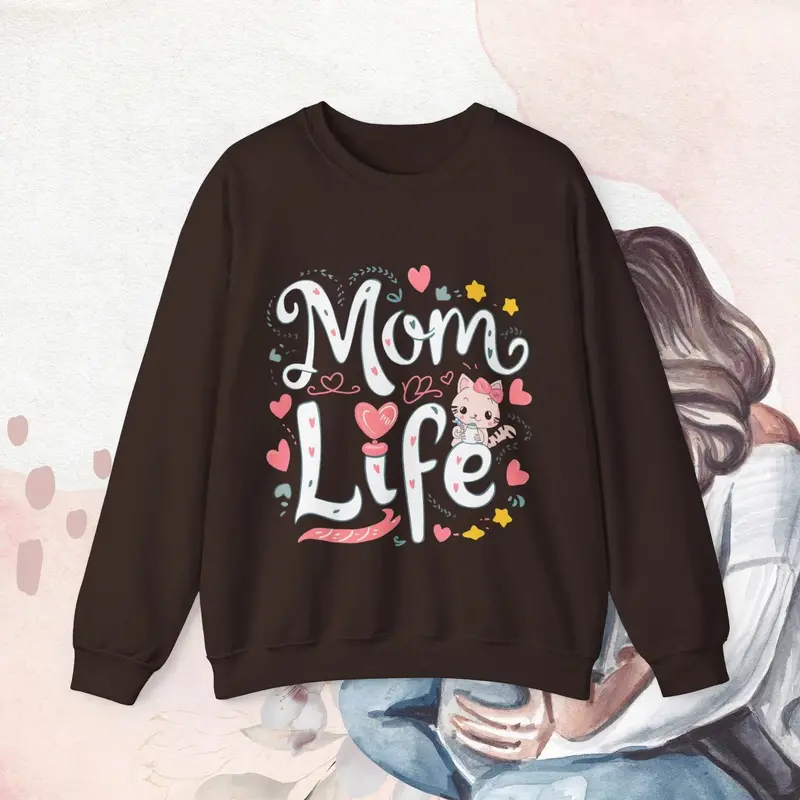 Mom Life Ultra Cotton Sweatshirt 7