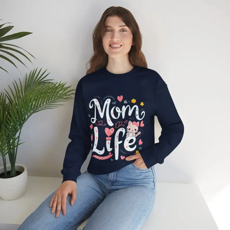 Mom Life Ultra Cotton Sweatshirt 9