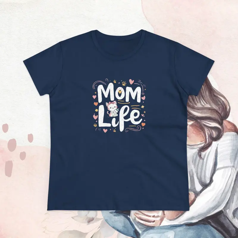 Mom Life Women Graphic Tees 10