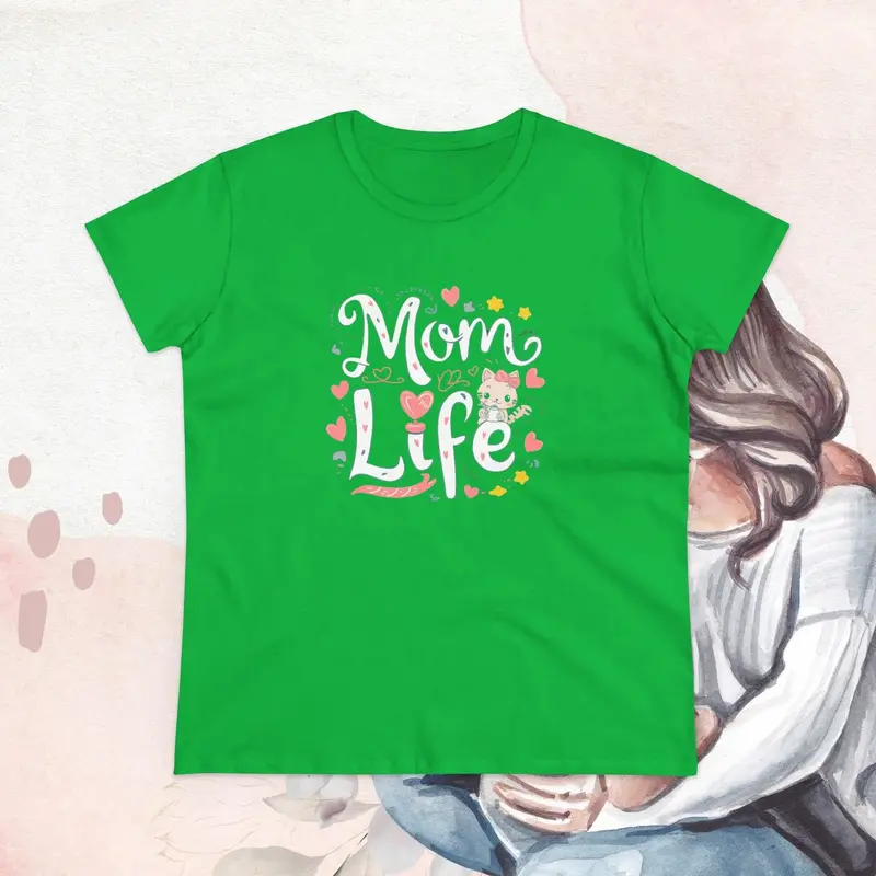 Mom Life Women Graphic Tees 11