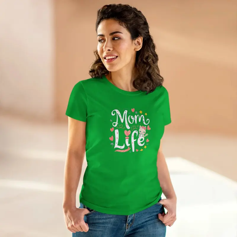 Mom Life Women Graphic Tees 12