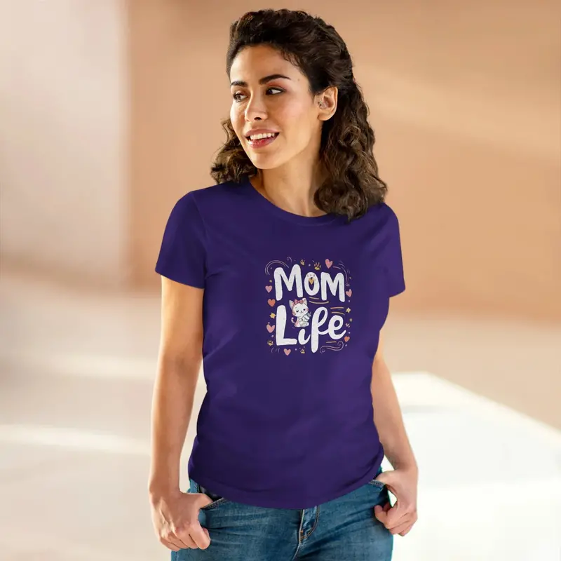 Mom Life Women Graphic Tees 13