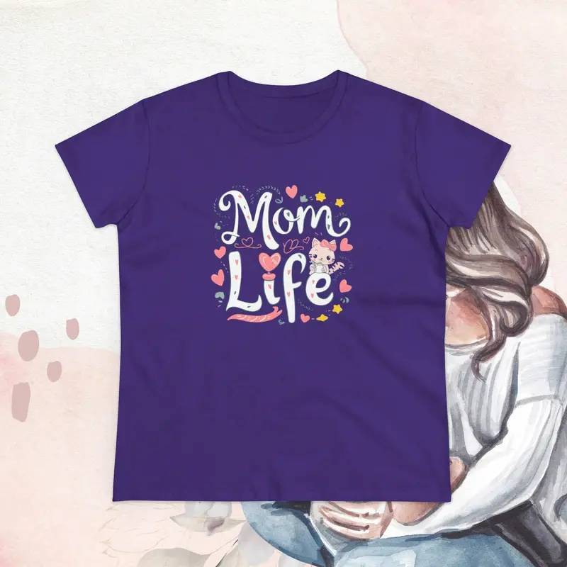 Mom Life Women Graphic Tees 15