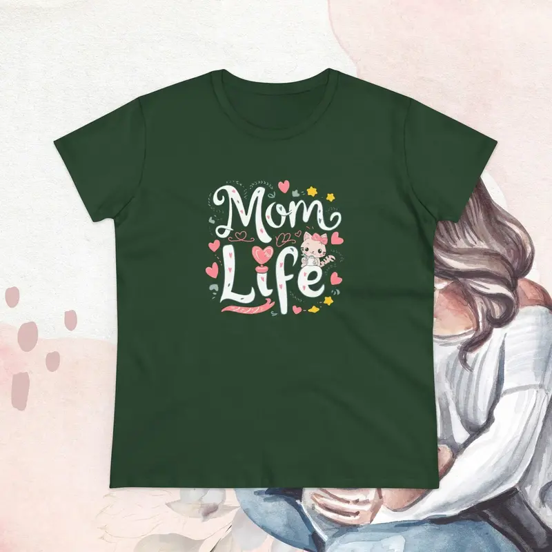 Mom Life Women Graphic Tees 19