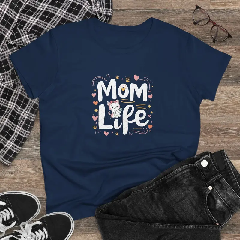Mom Life Women Graphic Tees 2