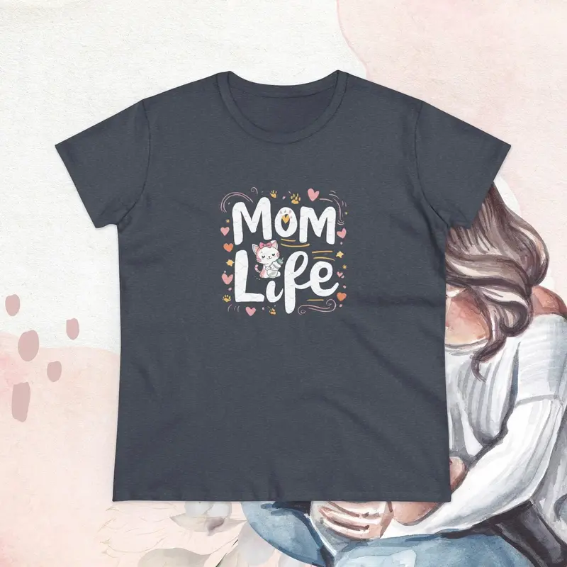 Mom Life Women Graphic Tees 20