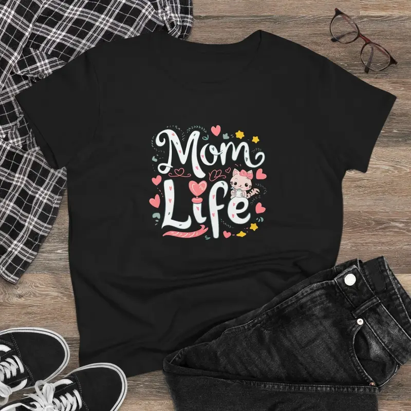 Mom Life Women Graphic Tees 3