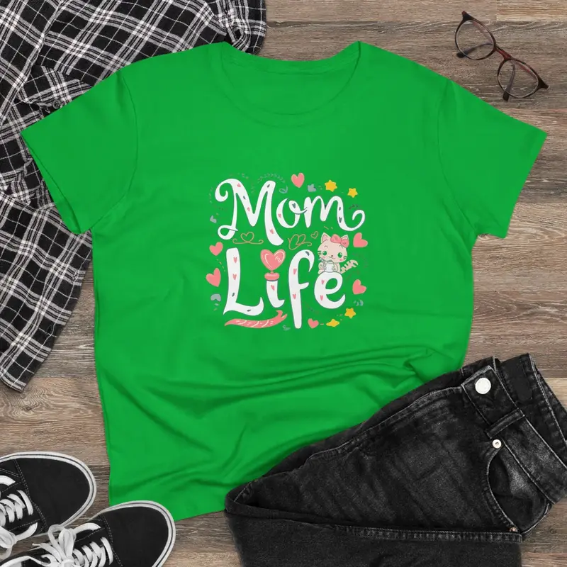 Mom Life Women Graphic Tees 5