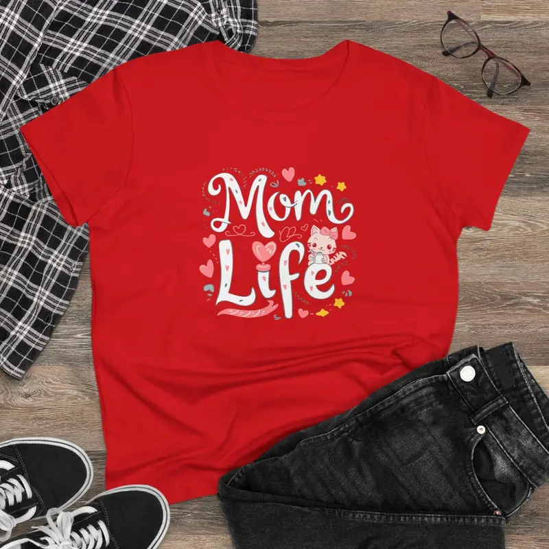 Mom Life Women Graphic Tees 5