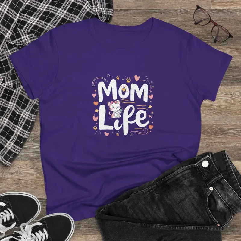 Mom Life Women Graphic Tees 5