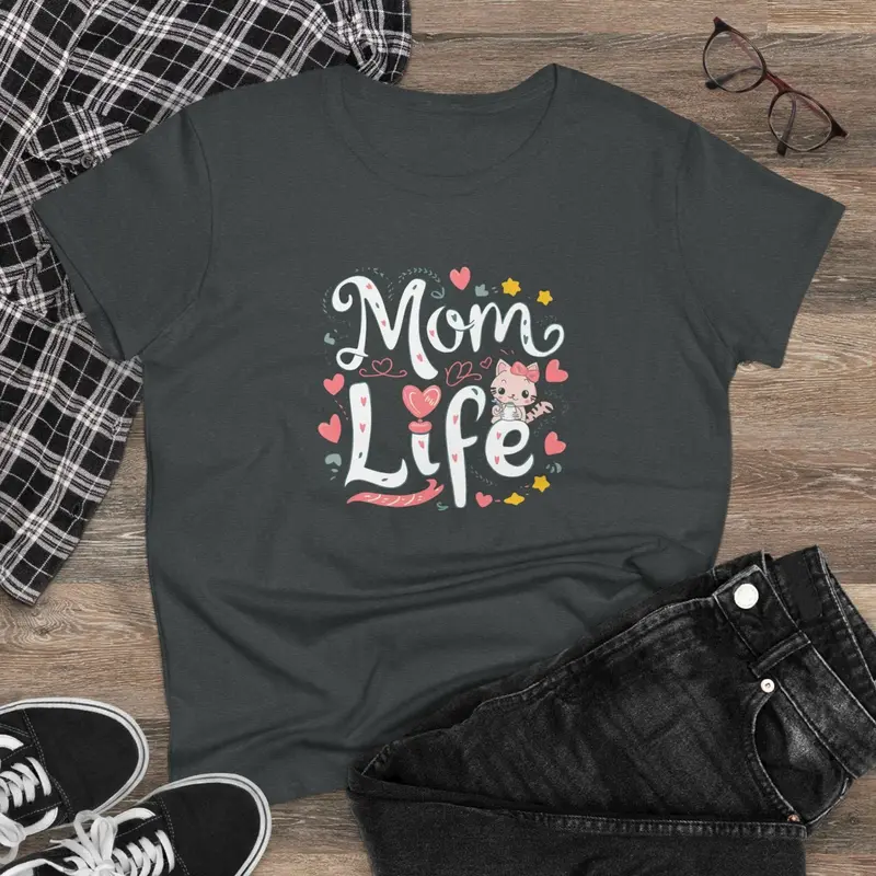 Mom Life Women Graphic Tees 7