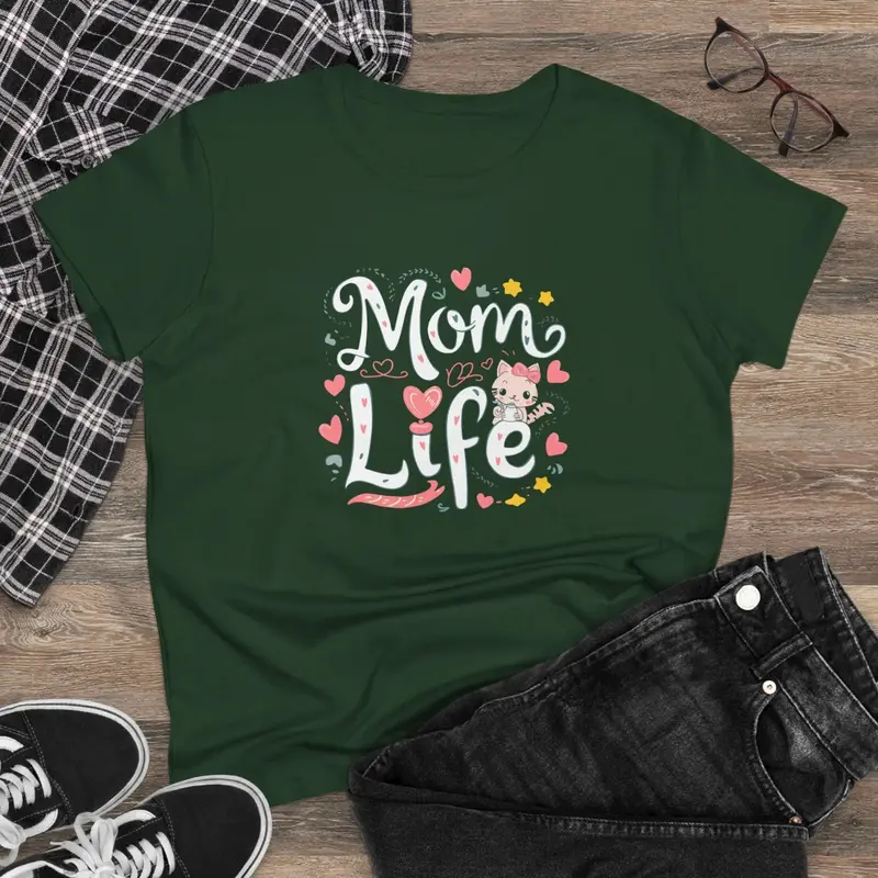Mom Life Women Graphic Tees 7