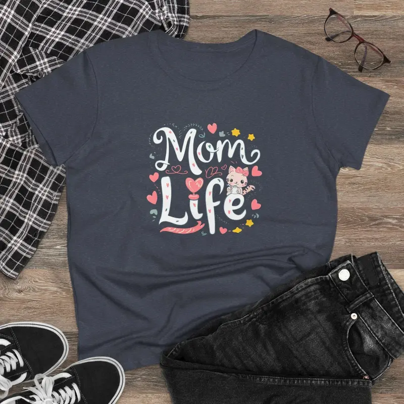 Mom Life Women Graphic Tees 8