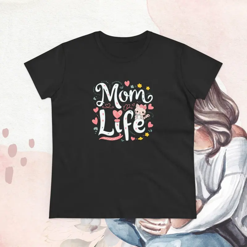 Mom Life Women Graphic Tees 9
