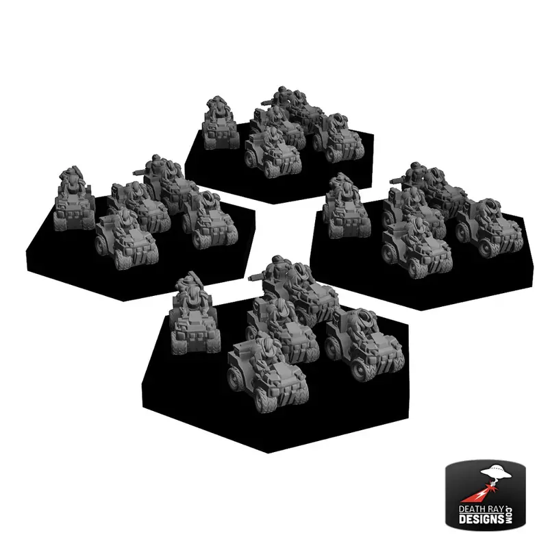 Motorized 4-Wheeler Infantry Platoon 4-Pack 1