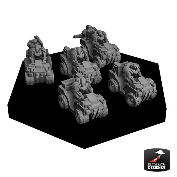 Motorized 4-Wheeler Infantry Platoon 4-Pack 2