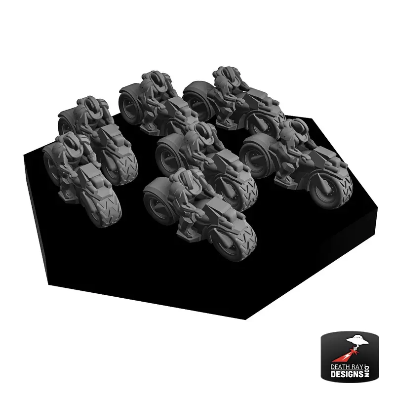 Motorized Biker Infantry Platoon 4-Pack 2