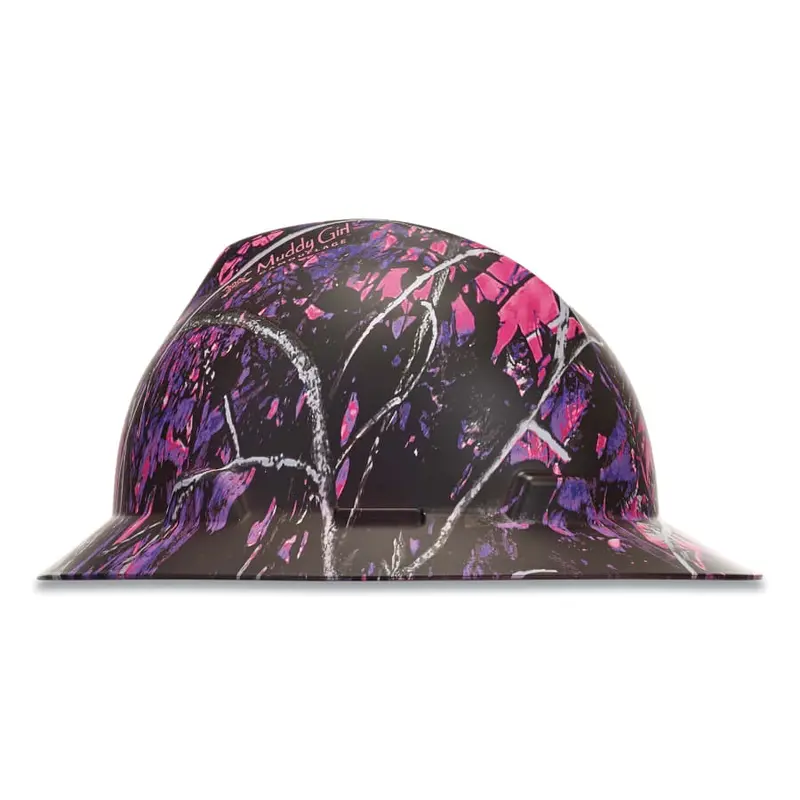 Msa  V-Gard® Hydro Dip Full Brim Hard Hat- Muddy Girl 1