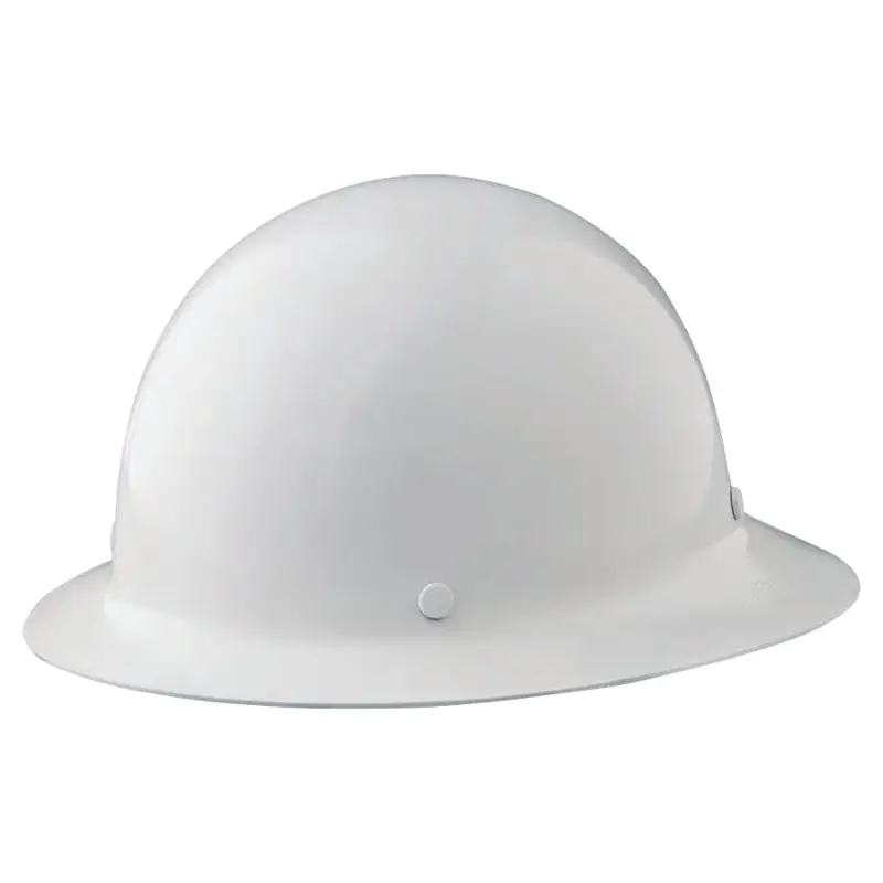 Msa White Skullgard Full Brim Hard Hat #475408 1