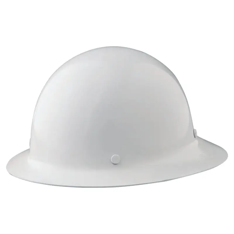 Msa White Skullgard Full Brim Hard Hat #475408 2