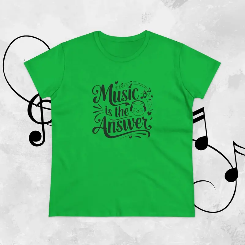Music Is The Answer Women Graphic Tee 10