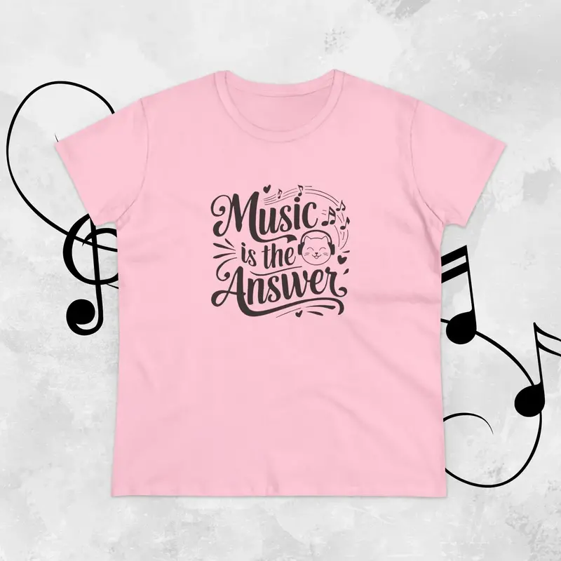 Music Is The Answer Women Graphic Tee 12
