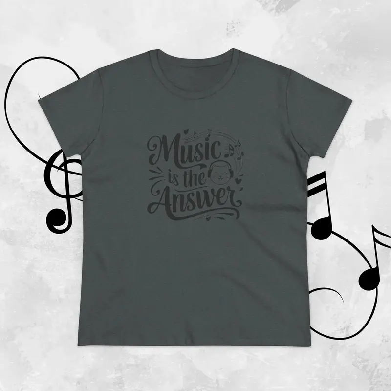 Music Is The Answer Women Graphic Tee 18