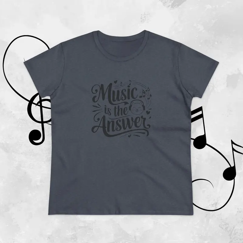 Music Is The Answer Women Graphic Tee 20