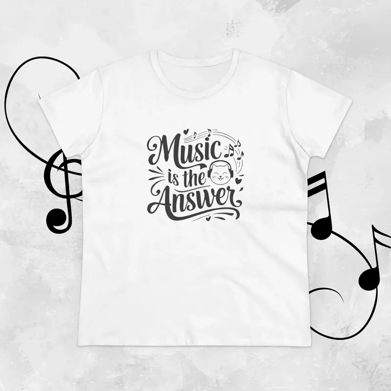 Music Is The Answer Women Graphic Tee 8
